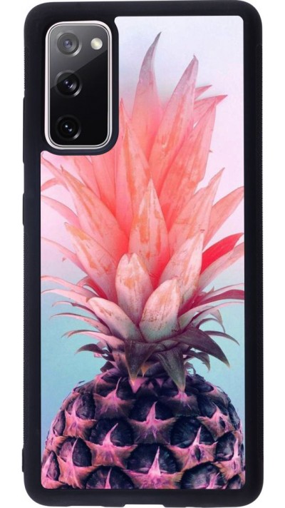 Hülle Samsung Galaxy S20 FE - Silikon schwarz Purple Pink Pineapple