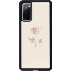 Coque Samsung Galaxy S20 FE 5G - Silicone rigide noir Sable Rose Minimaliste
