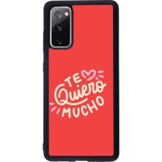 Samsung Galaxy S20 FE 5G Case Hülle - Silikon schwarz Saint Valentines Day 26 Te quiero mucho