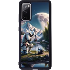 Samsung Galaxy S20 FE 5G Case Hülle - Silikon schwarz Samurai Katana Mond