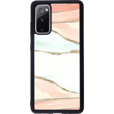 Coque Samsung Galaxy S20 FE - Silicone rigide noir Shimmering Orange