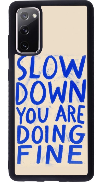 Samsung Galaxy S20 FE 5G Case Hülle - Silikon schwarz Slow down 2026