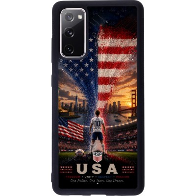 Samsung Galaxy S20 FE 5G Case Hülle - Silikon schwarz Fussball Vereinigten Staaten splash 2026