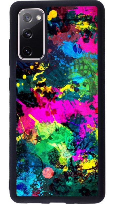 Hülle Samsung Galaxy S20 FE - Silikon schwarz splash paint