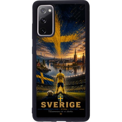 Samsung Galaxy S20 FE 5G Case Hülle - Silikon schwarz Fussball Schweden splash 2026