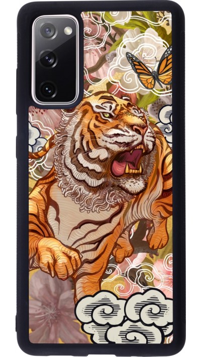 Coque Samsung Galaxy S20 FE 5G - Silicone rigide noir Spring 23 japanese tiger