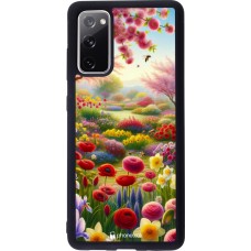 Coque Samsung Galaxy S20 FE 5G - Silicone rigide noir Spring 25 Bouquet printemps