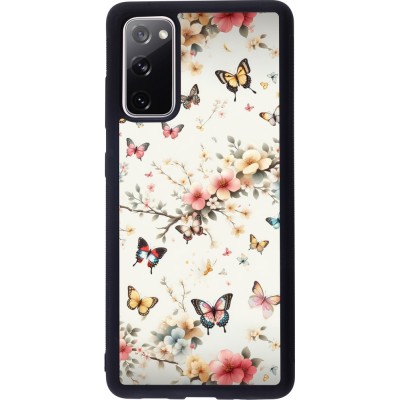 Samsung Galaxy S20 FE 5G Case Hülle - Silikon schwarz Frühling 25 Leichte Schmetterlinge