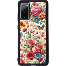 Samsung Galaxy S20 FE 5G Case Hülle - Silikon schwarz Spring 25 fruehling bluetend