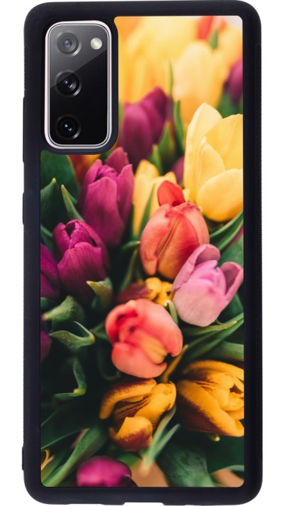 Coque Samsung Galaxy S20 FE 5G - Silicone rigide noir Bouquet of tulips Spring 2026