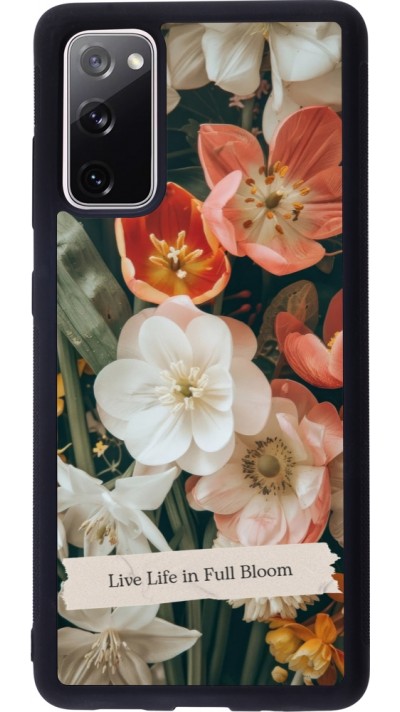 Coque Samsung Galaxy S20 FE 5G - Silicone rigide noir Full Bloom Spring 2026