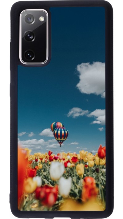 Coque Samsung Galaxy S20 FE 5G - Silicone rigide noir Hot air balloon Spring 2026