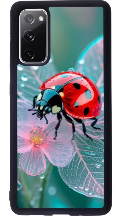 Coque Samsung Galaxy S20 FE 5G - Silicone rigide noir Ladybird in bloom Spring 2026