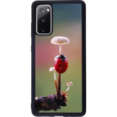 Coque Samsung Galaxy S20 FE 5G - Silicone rigide noir Ladybird on a mushroom Spring 2026