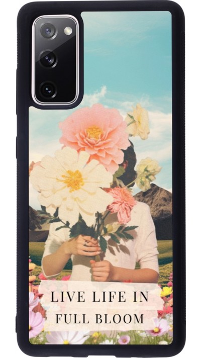 Coque Samsung Galaxy S20 FE 5G - Silicone rigide noir Live life in full moon Spring 2026