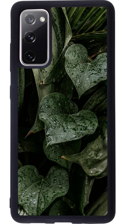 Coque Samsung Galaxy S20 FE 5G - Silicone rigide noir Spring 23 fresh plants