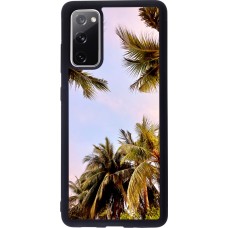 Coque Samsung Galaxy S20 FE 5G - Silicone rigide noir Summer 2023 palm tree vibe