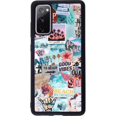 Coque Samsung Galaxy S20 FE - Silicone rigide noir Summer 20 collage