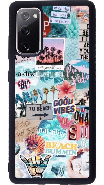 Hülle Samsung Galaxy S20 FE - Silikon schwarz Summer 20 collage