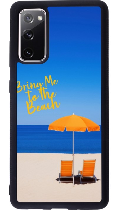 Coque Samsung Galaxy S20 FE 5G - Silicone rigide noir Summer 2025 Bring me to the beach