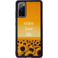 Samsung Galaxy S20 FE 5G Case Hülle - Silikon schwarz Summer 2025 Enjoy your life