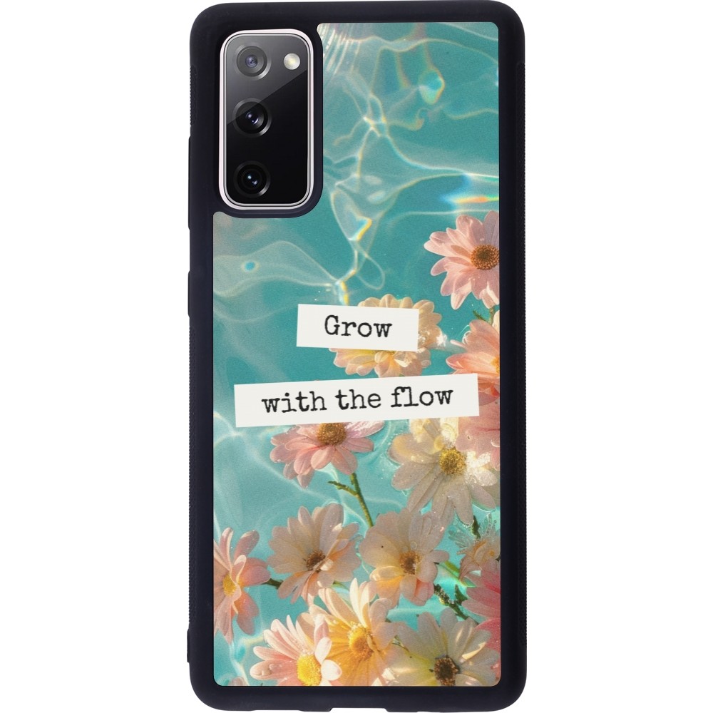 Coque Samsung Galaxy S20 FE 5G - Silicone rigide noir Summer 2025 Grow with the flow