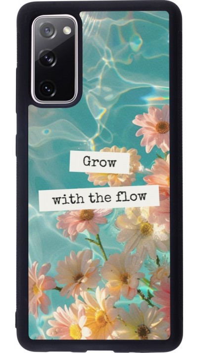Coque Samsung Galaxy S20 FE 5G - Silicone rigide noir Summer 2025 Grow with the flow