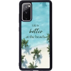 Samsung Galaxy S20 FE 5G Case Hülle - Silikon schwarz Summer 2025 Life is better at the beach