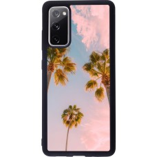 Samsung Galaxy S20 FE 5G Case Hülle - Silikon schwarz Summer 2025 Palmiers
