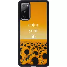 Samsung Galaxy S20 FE 5G Case Hülle - Silikon schwarz Summer 2026 Enjoy your life