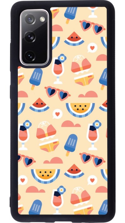 Samsung Galaxy S20 FE 5G Case Hülle - Silikon schwarz Pattern Summer 2026