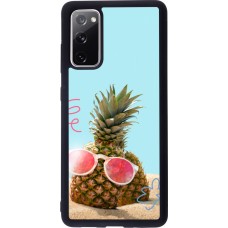 Samsung Galaxy S20 FE 5G Case Hülle - Silikon schwarz Pineapple with glasses Summer 2026
