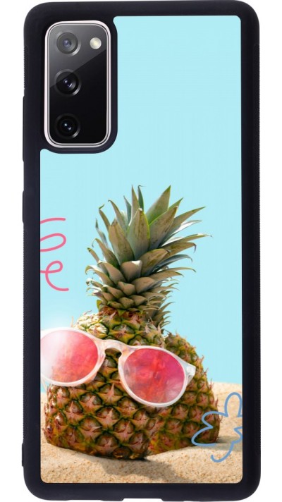 Samsung Galaxy S20 FE 5G Case Hülle - Silikon schwarz Pineapple with glasses Summer 2026