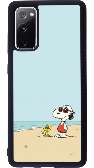 Samsung Galaxy S20 FE 5G Case Hülle - Silikon schwarz Snoopy on the beach Summer 2026