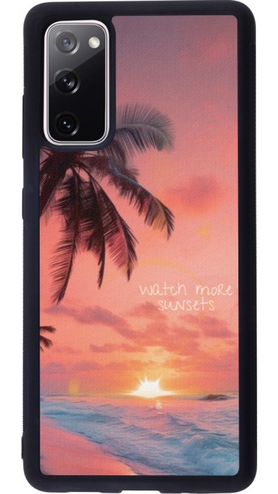 Samsung Galaxy S20 FE 5G Case Hülle - Silikon schwarz Watch more sunsets Summer 2026