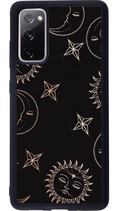 Hülle Samsung Galaxy S20 FE - Silikon schwarz Suns and Moons