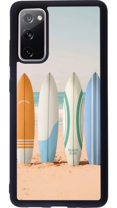 Coque Samsung Galaxy S20 FE 5G - Silicone rigide noir Summer surfboard 2025