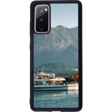 Coque Samsung Galaxy S20 FE 5G - Silicone rigide noir Fête Nationale Suisse Bateau Leman
