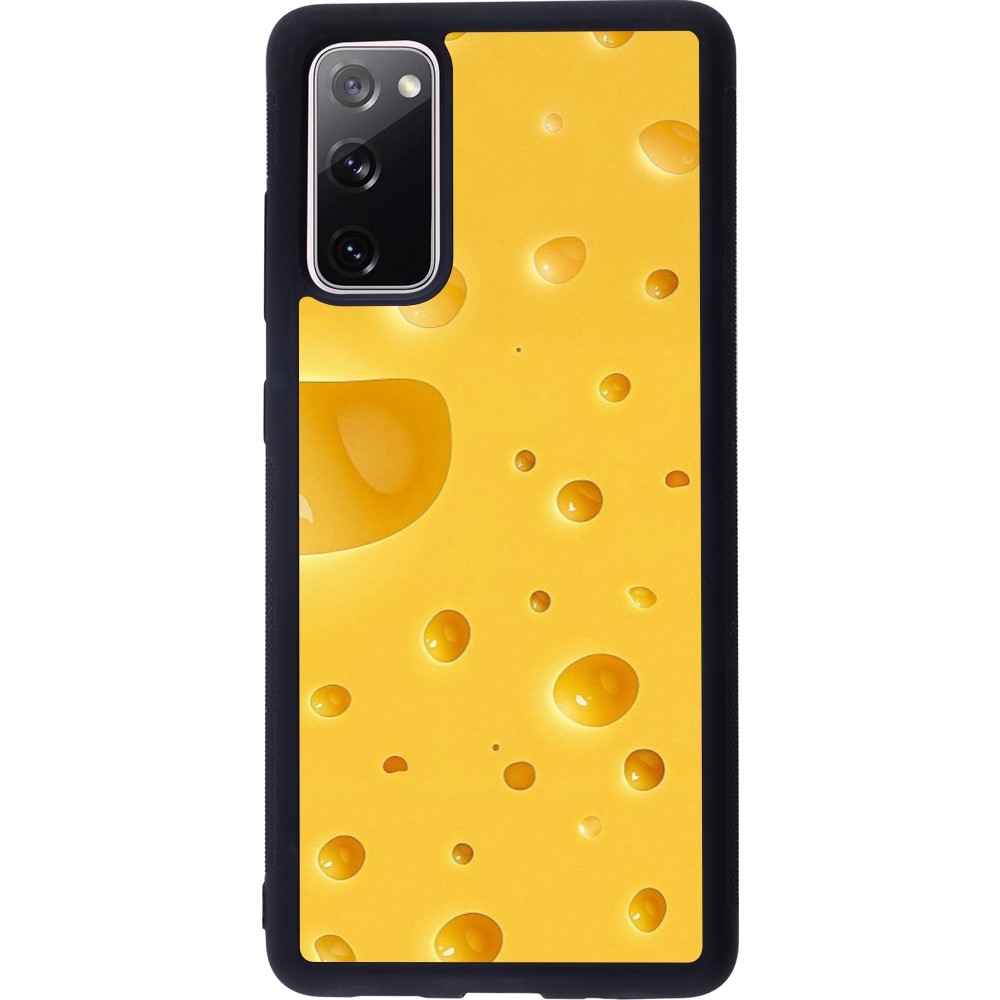 Coque Samsung Galaxy S20 FE 5G - Silicone rigide noir Fête Nationale Suisse Cheese