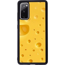 Coque Samsung Galaxy S20 FE 5G - Silicone rigide noir Fête Nationale Suisse Cheese
