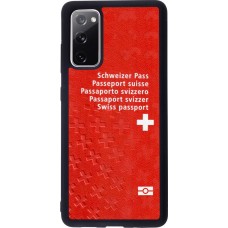 Hülle Samsung Galaxy S20 FE - Silikon schwarz Swiss Passport