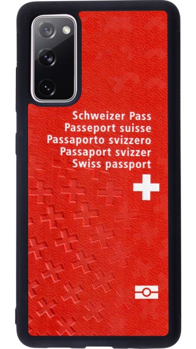 Hülle Samsung Galaxy S20 FE - Silikon schwarz Swiss Passport