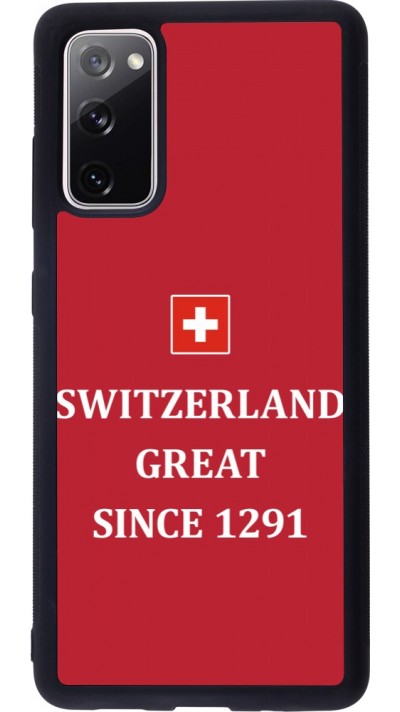 Samsung Galaxy S20 FE 5G Case Hülle - Silikon schwarz Switzerland Great Since 1291