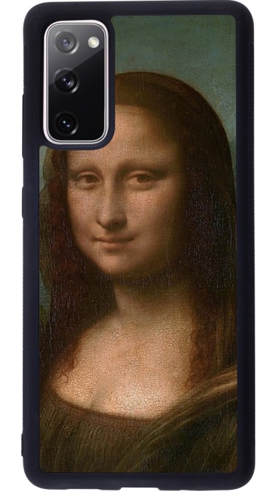 Coque Samsung Galaxy S20 FE 5G - Silicone rigide noir Tableau art - La Joconde - Léonard de Vinci