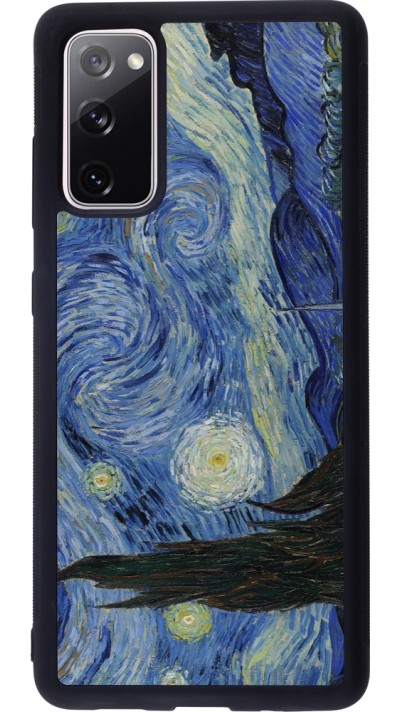 Coque Samsung Galaxy S20 FE 5G - Silicone rigide noir Tableau art - La Nuit étoilée - Van Gogh