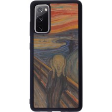 Coque Samsung Galaxy S20 FE 5G - Silicone rigide noir Tableau art - Le Cri - Edvard Munch