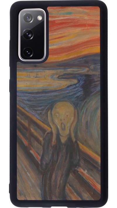 Coque Samsung Galaxy S20 FE 5G - Silicone rigide noir Tableau art - Le Cri - Edvard Munch