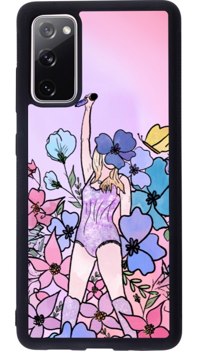 Coque Samsung Galaxy S20 FE 5G - Silicone rigide noir Taylor Swift Sketch - Pink