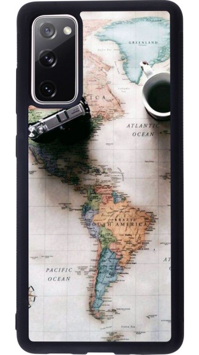 Hülle Samsung Galaxy S20 FE - Silikon schwarz Travel 01