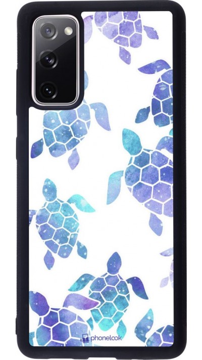 Hülle Samsung Galaxy S20 FE - Silikon schwarz Turtles pattern watercolor